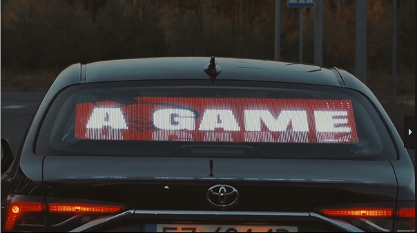 3uview-car rear window led display